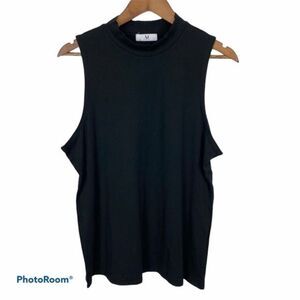 Amelia James Black Sleeveless Top XL New